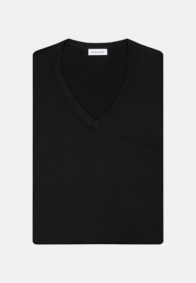 V-Neck Pullover in Black |  Seidensticker Onlineshop