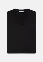 V-Neck Pullover Regular in Schwarz |  Seidensticker Onlineshop