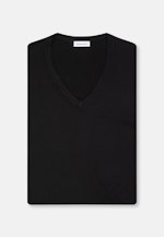 Regular Pullover Uni in Schwarz |  Seidensticker Onlineshop