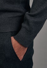 Gerader Schnitt (Normal-Fit) Veste bomber en maille Uni in Gris |  Seidensticker Onlineshop