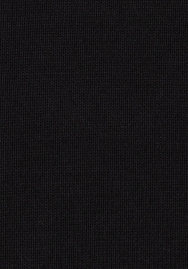 Crew Neck Knit Jacket in Black |  Seidensticker Onlineshop