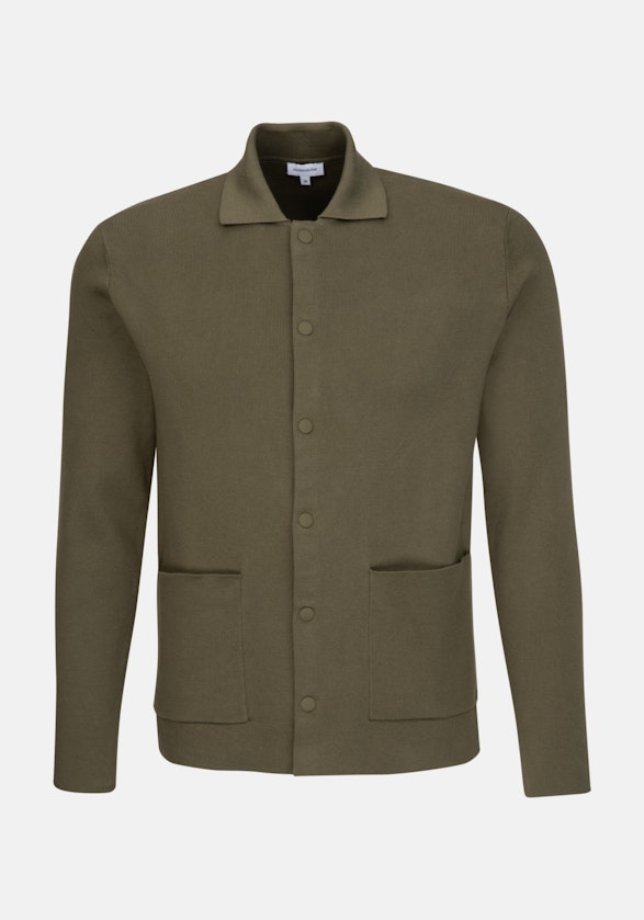 Collar Cardigan in Green |  Seidensticker Onlineshop