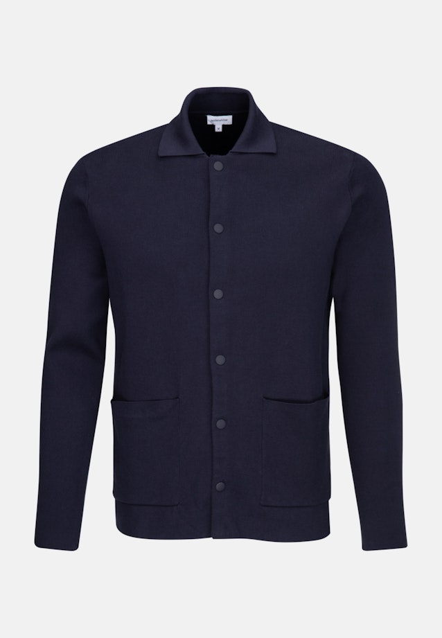Collar Cardigan in Dark Blue |  Seidensticker Onlineshop