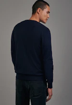 V-Neck Cardigan Uni in Dark Blue |  Seidensticker Onlineshop