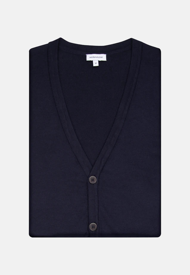 V-Neck Cardigan Uni in Dark Blue |  Seidensticker Onlineshop