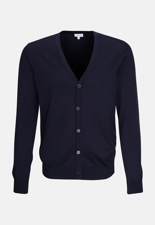V-Neck Cardigan Uni in Dark Blue |  Seidensticker Onlineshop