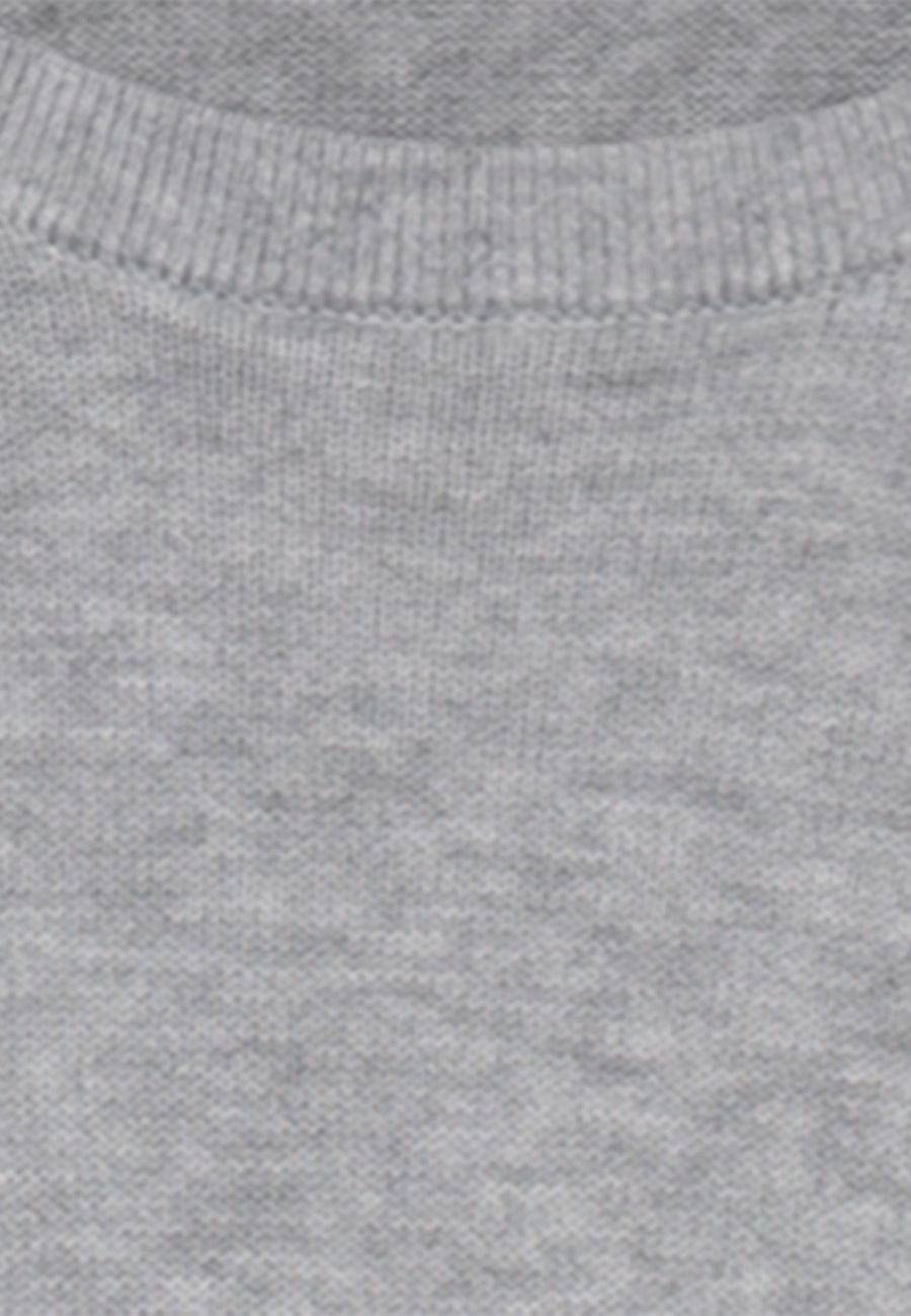 Rundhals Pullover in Grau |  Seidensticker Onlineshop