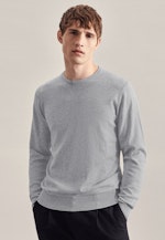 Gerader Schnitt (Normal-Fit) Pullover Uni in Grau |  Seidensticker Onlineshop