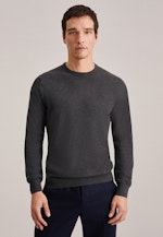 Rundhals Pullover Gerader Schnitt (Normal-Fit) in Grau |  Seidensticker Onlineshop