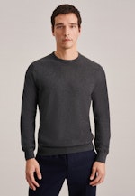 Gerader Schnitt (Normal-Fit) Pullover Uni in Grau |  Seidensticker Onlineshop