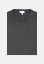 Gerader Schnitt (Normal-Fit) Pullover Uni in Grau |  Seidensticker Onlineshop