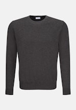 Gerader Schnitt (Normal-Fit) Pullover Uni in Grau |  Seidensticker Onlineshop