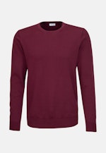 Gerader Schnitt (Normal-Fit) Pullover Uni in Rot |  Seidensticker Onlineshop