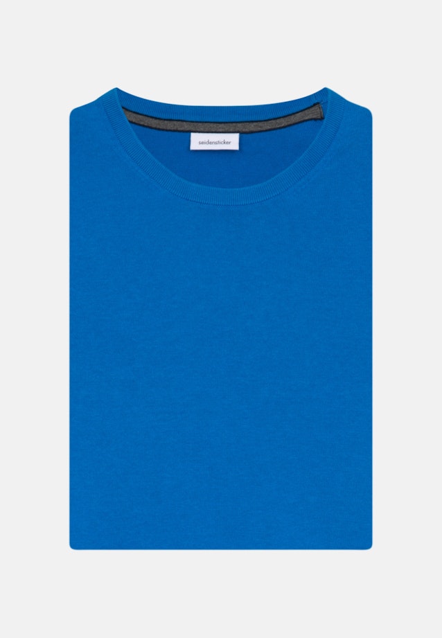 Crew Neck Pullover Uni in Turquoise |  Seidensticker Onlineshop