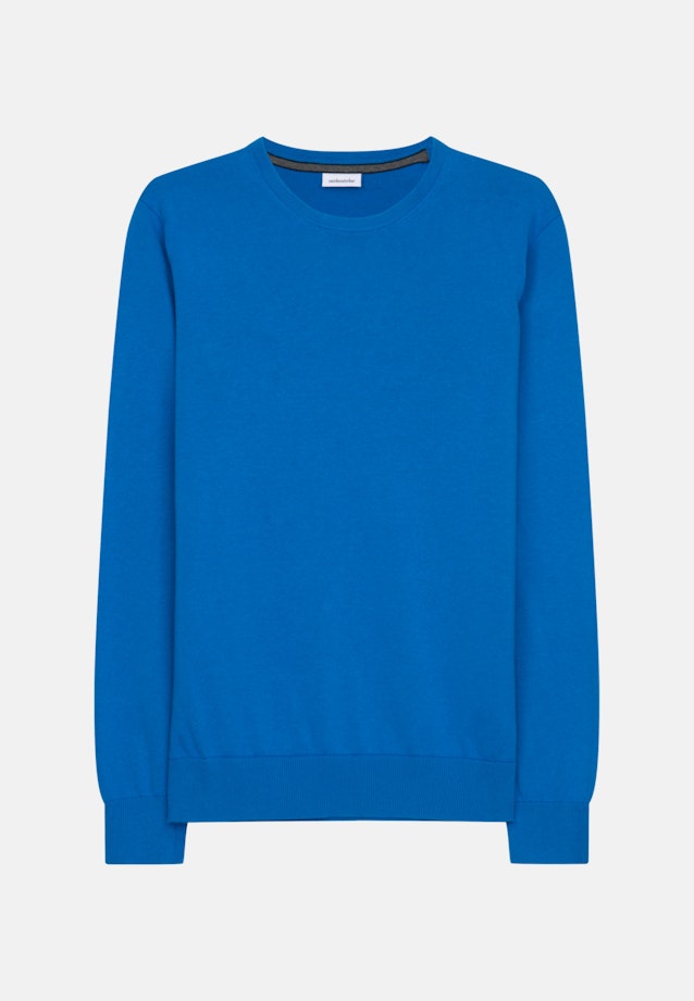 Crew Neck Pullover Uni in Turquoise |  Seidensticker Onlineshop