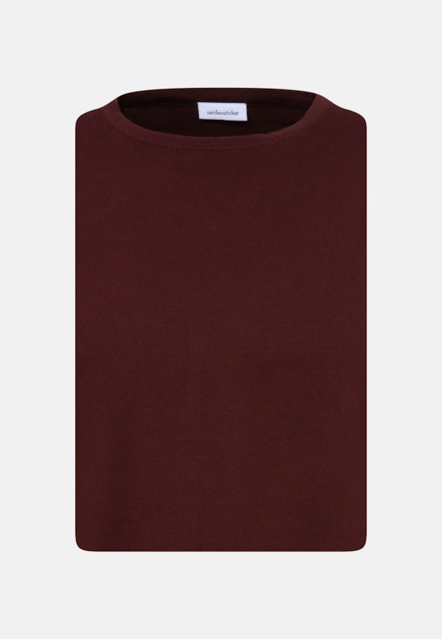Gerader Schnitt (Normal-Fit) Pullover Uni in Rot |  Seidensticker Onlineshop