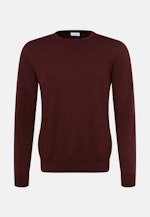 Gerader Schnitt (Normal-Fit) Pullover Uni in Rot |  Seidensticker Onlineshop