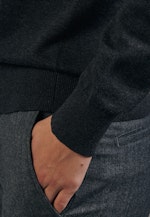 Regular fit Pullover Uni in Grau |  Seidensticker Onlineshop