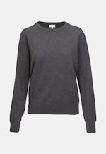 Regular fit Pullover Uni in Grau |  Seidensticker Onlineshop