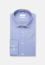 Regular Business Hemd Uni in Mittelblau |  Seidensticker Onlineshop