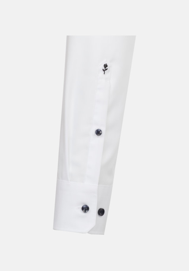 Non-iron Poplin Business Shirt in Regular with Kent-Collar and extra long sleeve in White |  Seidensticker Onlineshop