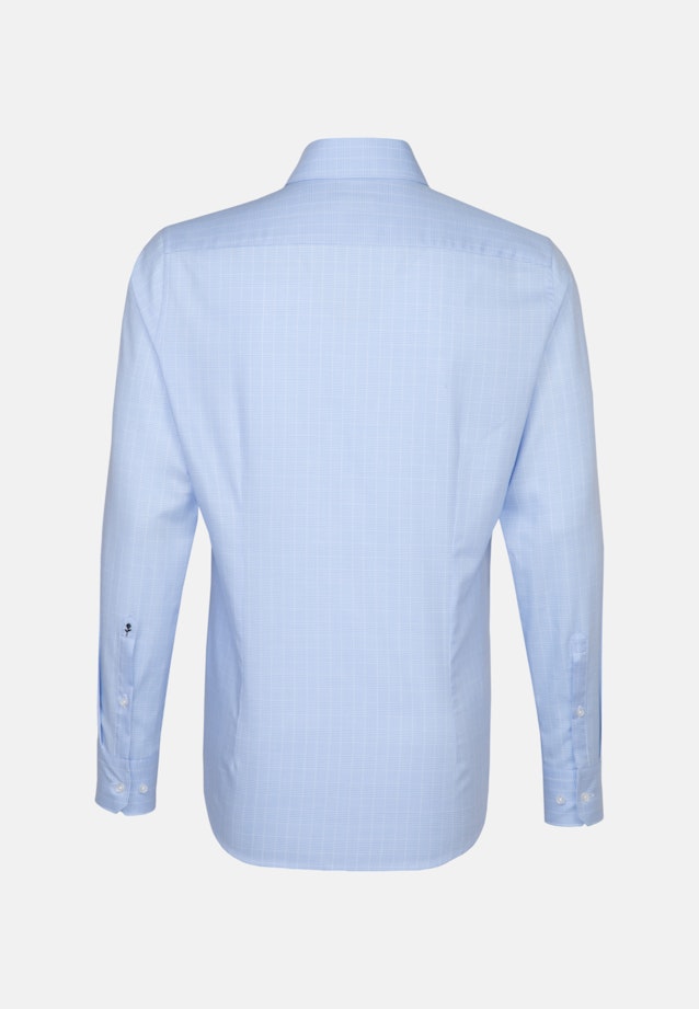 Easy-iron Glencheck Business Shirt in Slim with Kent-Collar in Light Blue |  Seidensticker Onlineshop