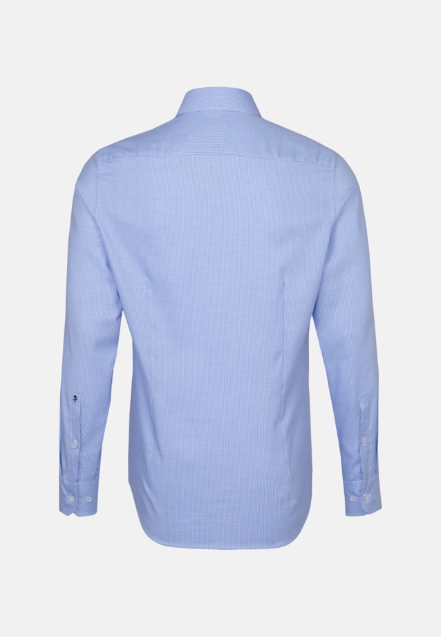 Non-iron Dobby Pepita Business Shirt in Slim with Kent-Collar in Light Blue |  Seidensticker Onlineshop