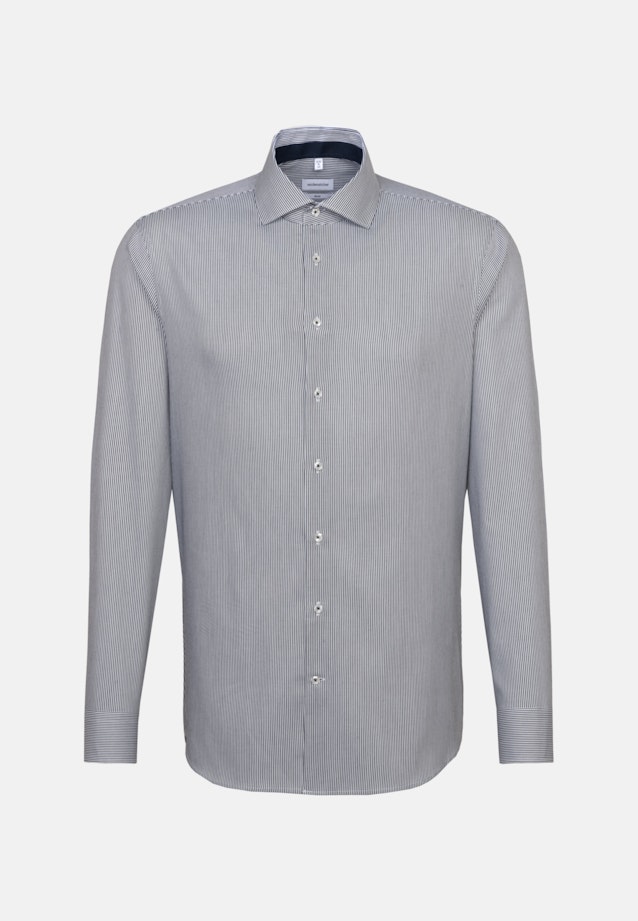 Slim Business Hemd Streifen in Dunkelblau |  Seidensticker Onlineshop