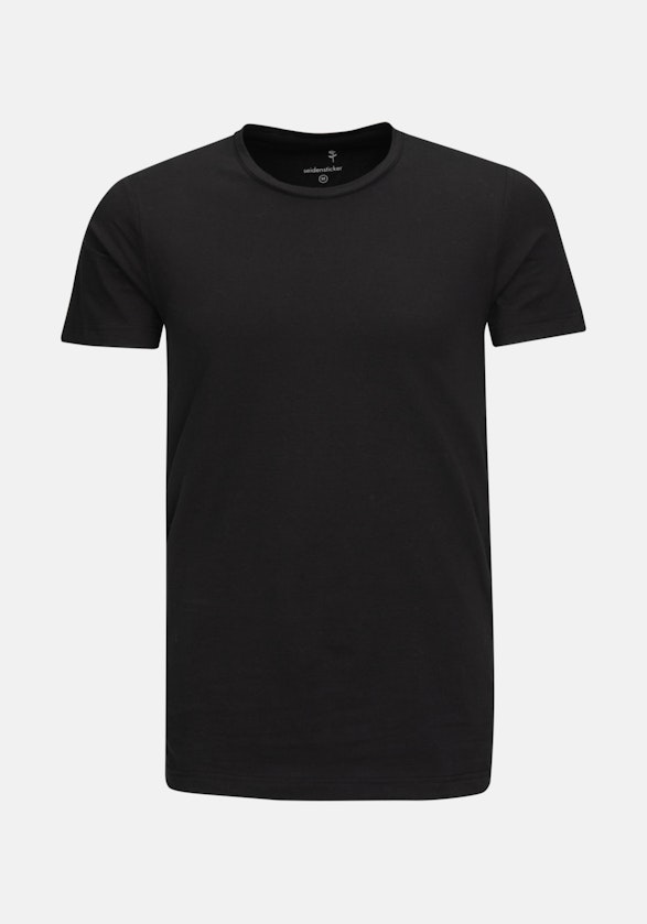T-Shirt Regular Manche Courte in Noir |  Seidensticker Onlineshop