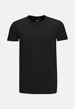 Rundhals T-Shirt Regular in Schwarz |  Seidensticker Onlineshop