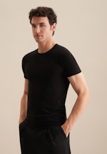 T-Shirt Uni in Schwarz |  Seidensticker Onlineshop