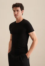 Rundhals Unterzieh-T-Shirt in Schwarz |  Seidensticker Onlineshop