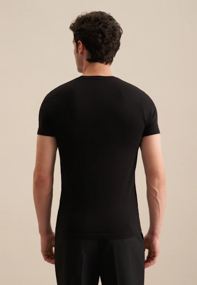 Rundhals Unterzieh-T-Shirt in Schwarz |  Seidensticker Onlineshop