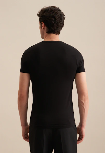 Rundhals Unterzieh-T-Shirt in Schwarz |  Seidensticker Onlineshop