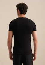 Rundhals Unterzieh-T-Shirt in Schwarz |  Seidensticker Onlineshop
