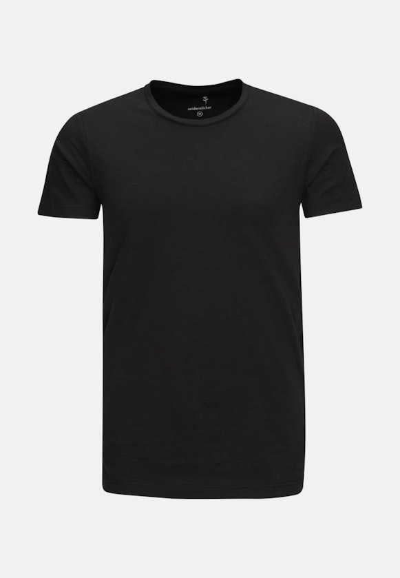 T-Shirt Uni in Schwarz |  Seidensticker Onlineshop