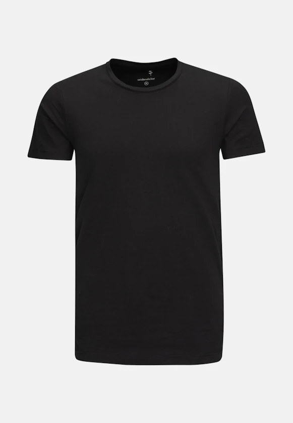 Rundhals Unterzieh-T-Shirt in Schwarz |  Seidensticker Onlineshop