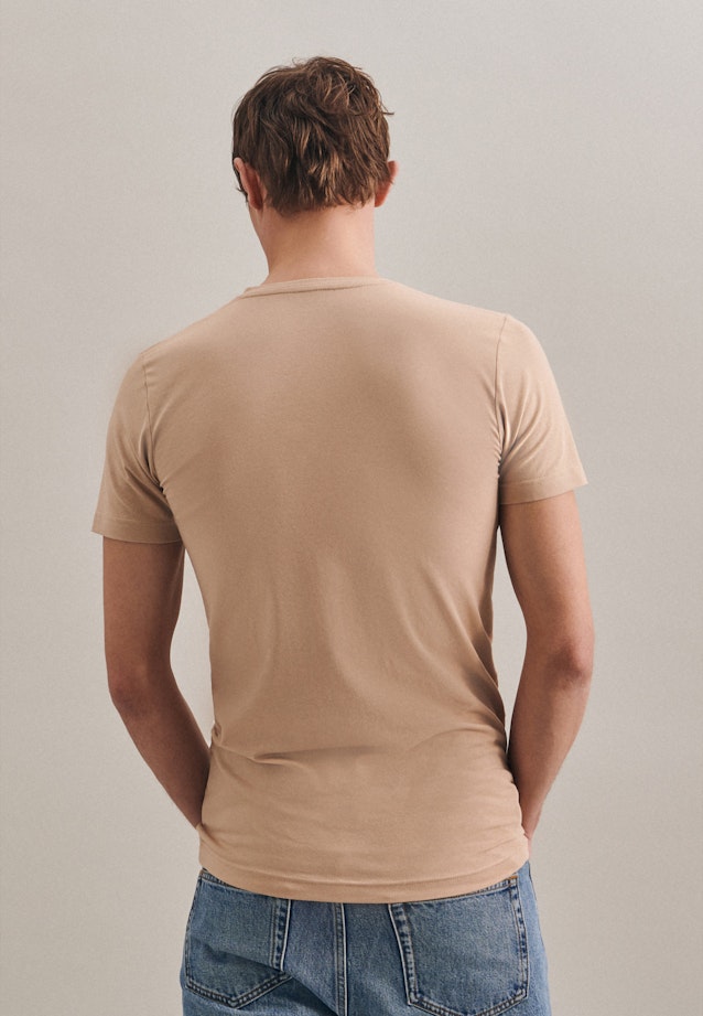 V-Neck T-Shirt in Brown |  Seidensticker Onlineshop