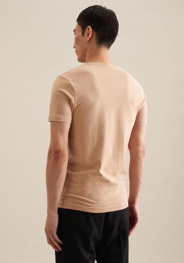 V-Hals T-Shirt in Bruin |  Seidensticker Onlineshop