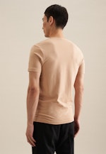 V-Neck T-Shirt Slim fit in Braun |  Seidensticker Onlineshop