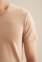 V-Neck T-Shirt Slim fit in Braun |  Seidensticker Onlineshop