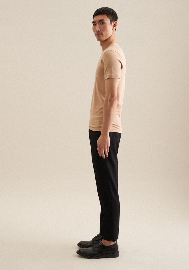 T-Shirt Slim Fit Manche Courte in Marron |  Seidensticker Onlineshop