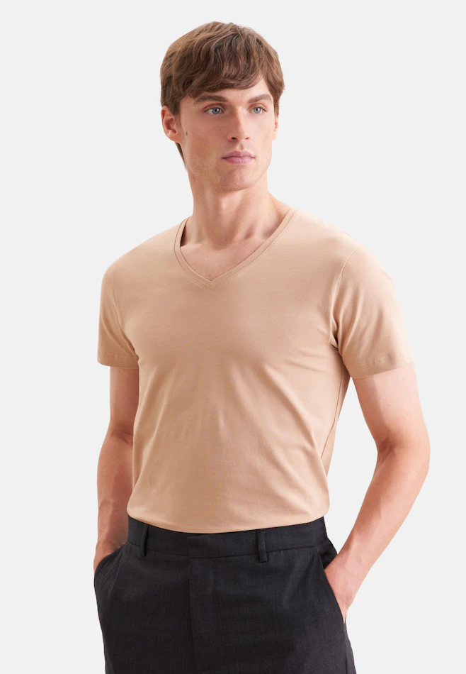 Sous-T-shirt col V dans Beige | Boutique en ligne Seidensticker