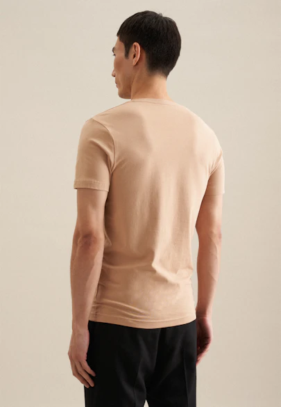 V-Neck Unterzieh-T-Shirt in Beige |  Seidensticker Onlineshop