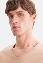 Sous-T-shirt col V in Beige |  Seidensticker Onlineshop