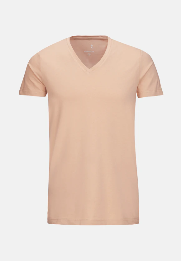 Sous-T-shirt col V in Beige |  Seidensticker Onlineshop