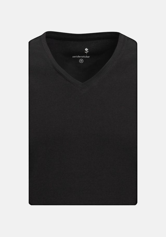 V-Neck T-Shirt in Black |  Seidensticker Onlineshop