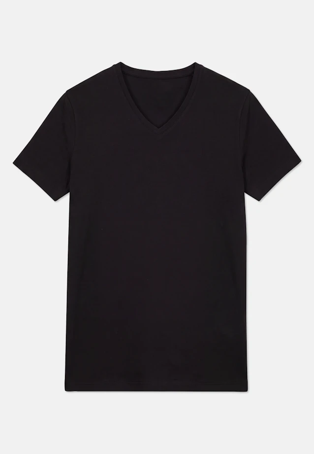 V-Neck Unterzieh-T-Shirt in Schwarz |  Seidensticker Onlineshop