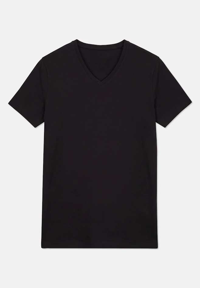 V-Neck Unterzieh-T-Shirt in Schwarz | Seidensticker Onlineshop