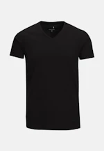 V-Neck Unterzieh-T-Shirt in Schwarz |  Seidensticker Onlineshop